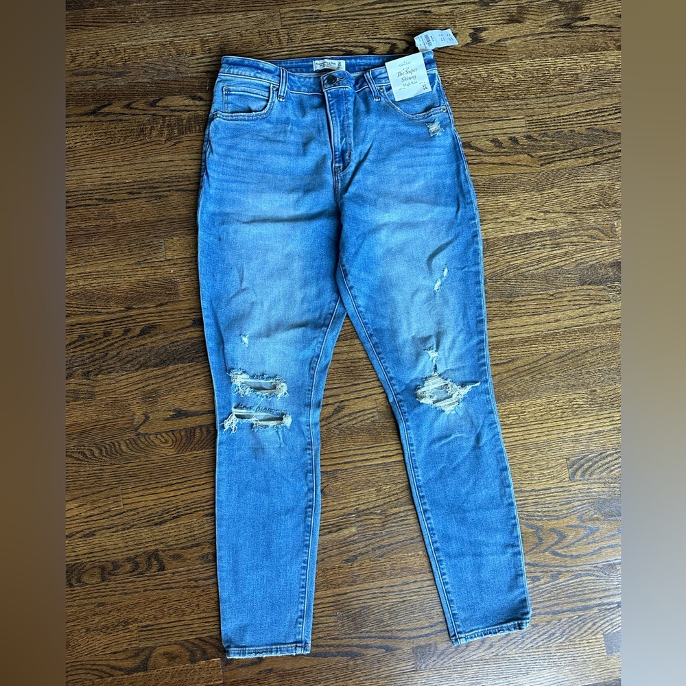 Abercrombie Curve Love Skinny high rise jeans